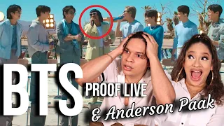 His Reaction...😂| Waleska & Efra react to BTS - Proof Live ft Anderson Paak