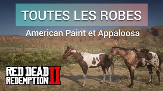 Toutes les robes des chevaux de RDR2 : American Paint et Appaloosa