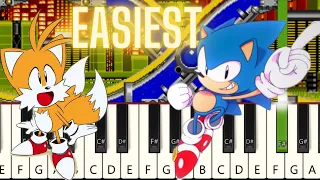 EASIEST Sonic the Hedgehog 2 - Chemical Plant Zone Piano tutorial