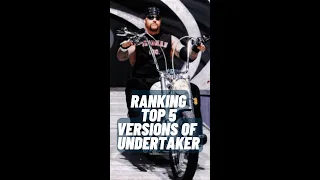 RANKING TOP 5 VERSIONS of  UNDERTAKER || GOAT OF "WWE"