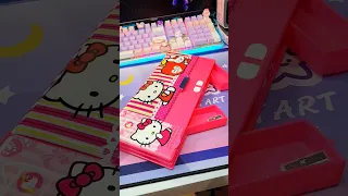 Hello Kitty Jumbo Pencil Box Satisfying Unboxing ASMR 🎀