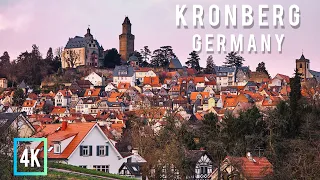 Walking with me in a beautiful old city in Germany🇩🇪|Kronberg in Taunus|Hot Summer 2023 |4K 60 fps