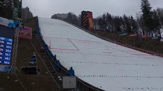 Kamil Stoch - 229.5 m, Planica 2017, widok z trybuny, 60 fps