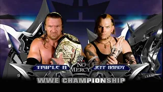 Triple H vs Jeff Hardy No Mercy 2008 Highlights