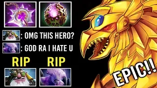 FORGOTTEN IMBA GOD RA IS BACK! Crazy Burn Counter Divine Rapier Sniper Epic Pro Game 7.22 Dota 2