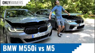 Which one is the best sporty 5-Series? BMW M5 vs BMW M550i comparison