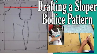 HOW TO DRAFT A BASIC BODICE PATTERN (an easy way) free pattern