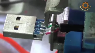 Как делают USB кабель  Производство в Китае