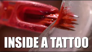 Tattoo on Transparent "Skin" at 20,000fps - The Slow Mo Guys