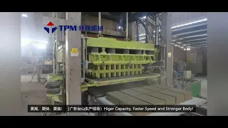 Concrete Brick Machine TPM10000 working in Zhejiang Province, China