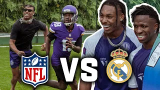 Justin Jefferson vs. Real Madrid Super Star Vini Jr. In Ultimate Skills Challenge🏈⚽️