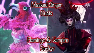 Masked Singer Duets | Flamingo & Vampire | Sucker by The Jonas Brothers