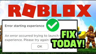 Error Starting Experience Roblox ? Error Starting Experience ? Error 503 Roblox ? Error 503 Fix ✅
