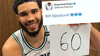 NBA PLAYERS React to JAYSON TATUM 60 POINT GAME vs Spurs - JT New Career High + Leads 32 Pt Comeback