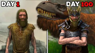 I Survived 100 Days in ARK Survival Skyrim