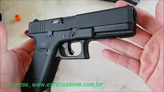 Airsoft - Glock G17 Gen.5 Black WE GBB 6mm - E&G Comércio