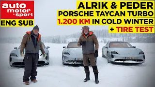 Sense & Sensibility: Porsche Taycan 1.200 km winter run + tire test | "OMG STOP!"