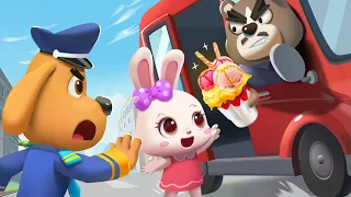 🔍Sheriff Labrador - No Subas al Auto de Extraños | Videos para Niños | BabyBus en Español