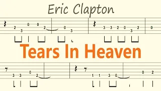 Tears In Heaven / Eric Clapton / Guitar Solo Tab+BackingTrack