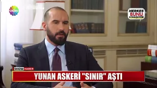 Yunan askeri "Sınır" aştı