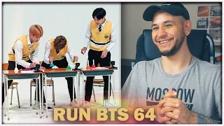 RUN BTS - 64 эпизод ⚡️ ШКОЛА БТС  ⚡️ (2 часть) РЕАКЦИЯ