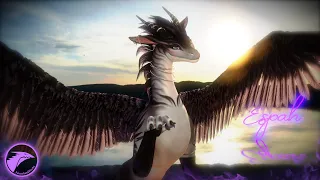 Beautiful Dragon Girl Espah 💜 Imagines - short animation