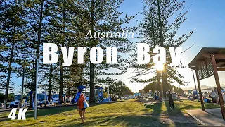 Winter Australia beach walking , Byron bay , 4K HDR