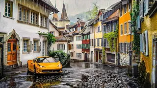 Walking in the Rain in Bern, Switzerland 🌧️ Switzerland 4K 🇨🇭