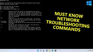 Network Commands Everyone Must Know | Basic Network Troubleshooting Commands 2023