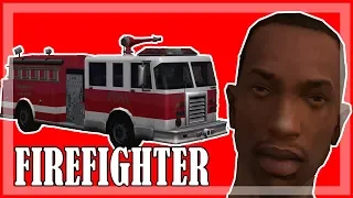 GTA San Andreas - All Firefighter missions, fireproof reward