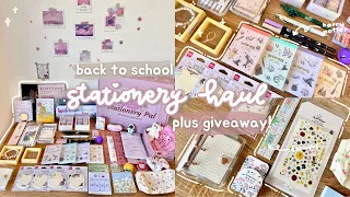 HUGE Back to School Stationery Haul + International Giveaway 📚 ft. Stationery Pal | Unboxing, ASMR