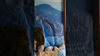 Водопад-картина "Домик в Черногории "с подсветкой