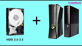 жесткий диск в место привода xbox 360 slim