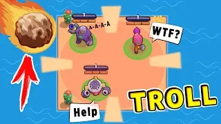 Meteorite Troll vs NUB !! Funny Moments Brawl Stars # 9