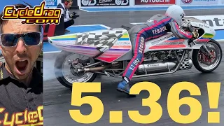 ROCKET POWERED MOTORCYCLE SHATTERS WORLD RECORD...AGAIN!