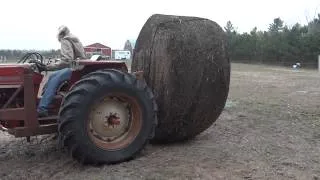 Cinch Net using a tractor