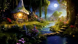 Enchanting Fairy Cottage in Middle of Magic Forest 💐 Flute Music & Ambience//Rest, Remove Anxiety...