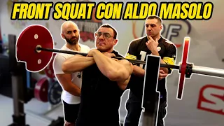 Aldo Masolo alle prese con il front squat