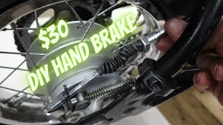 DIY CRF50 Pit Bike Mods | Hand Brake Setup off Amazon