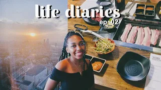 life diaries ep.2 | exploring london vlog w/ parents - yori kbbq, london in the sky + more!