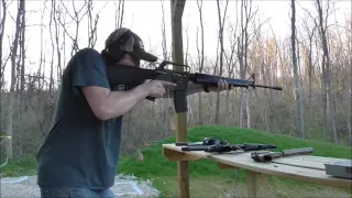 Shooting an M16 (full auto)