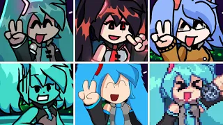 Friday Night Funkin' - Loid but everytime it's Miku turn a Different Skin Mod is used