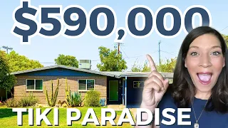 Tour a $590,000 Mid-Century Modern TIKI Home in Central Phoenix!