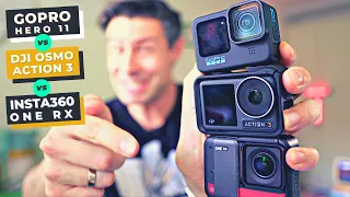 GoPro Hero 11 vs DJI Osmo Action 3 vs Insta360 One RS: Which is the BEST Action Camera?