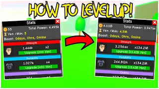 HOW to LEVEL UP FAST in ANIME FIGHTING SIMULATOR!!
