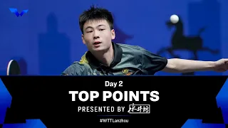 Top Points of Day 2 presented by Shuijingfang | WTT Star Contender Lanzhou 2023