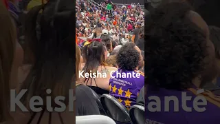 Keisha Chanté at WNBA game #shorts