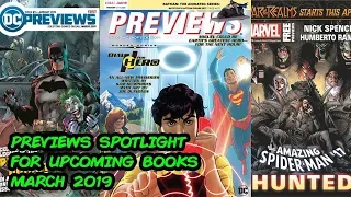 Previews Spotlight - Upcoming Comic Books for March 2019!!