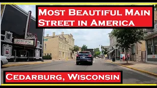 One of the Most Beautiful Main Streets in America. Washington Ave in Cedarburg, Wisconsin.