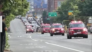 3 *Brand new* Seattle Fire SUVs responding together!